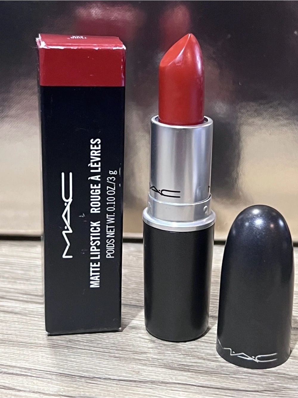 Mac Matte Lipstick 602 Chili ~ Full Size 0.1oz / 3g New In Box